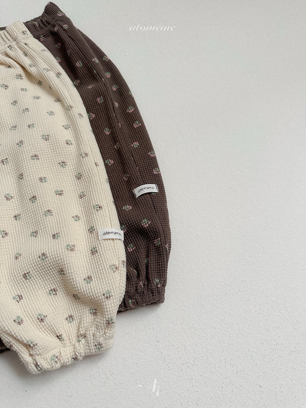 ［atomeme］Latte Waffle Pants