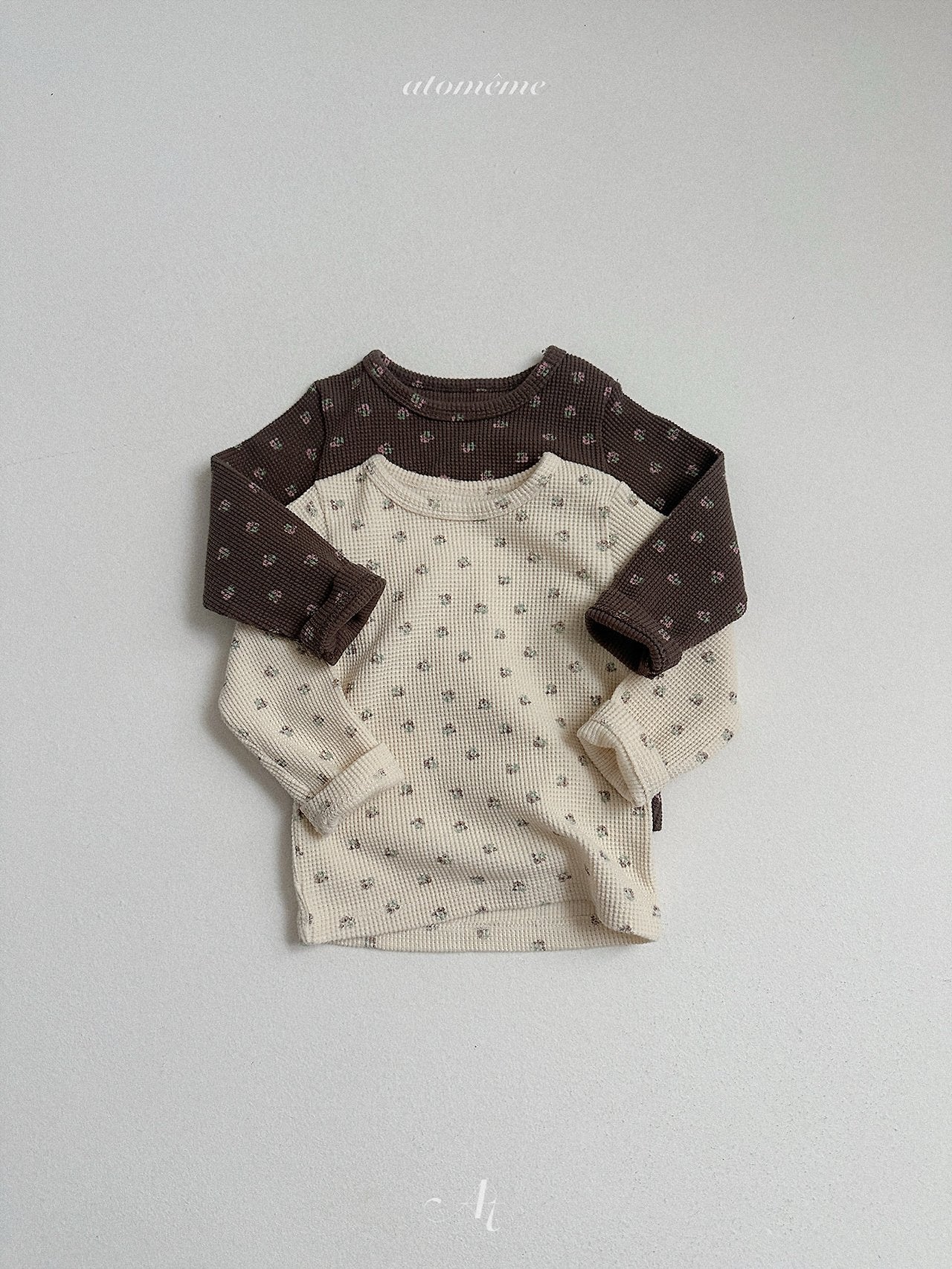 ［atomeme］Latte Waffle Tee