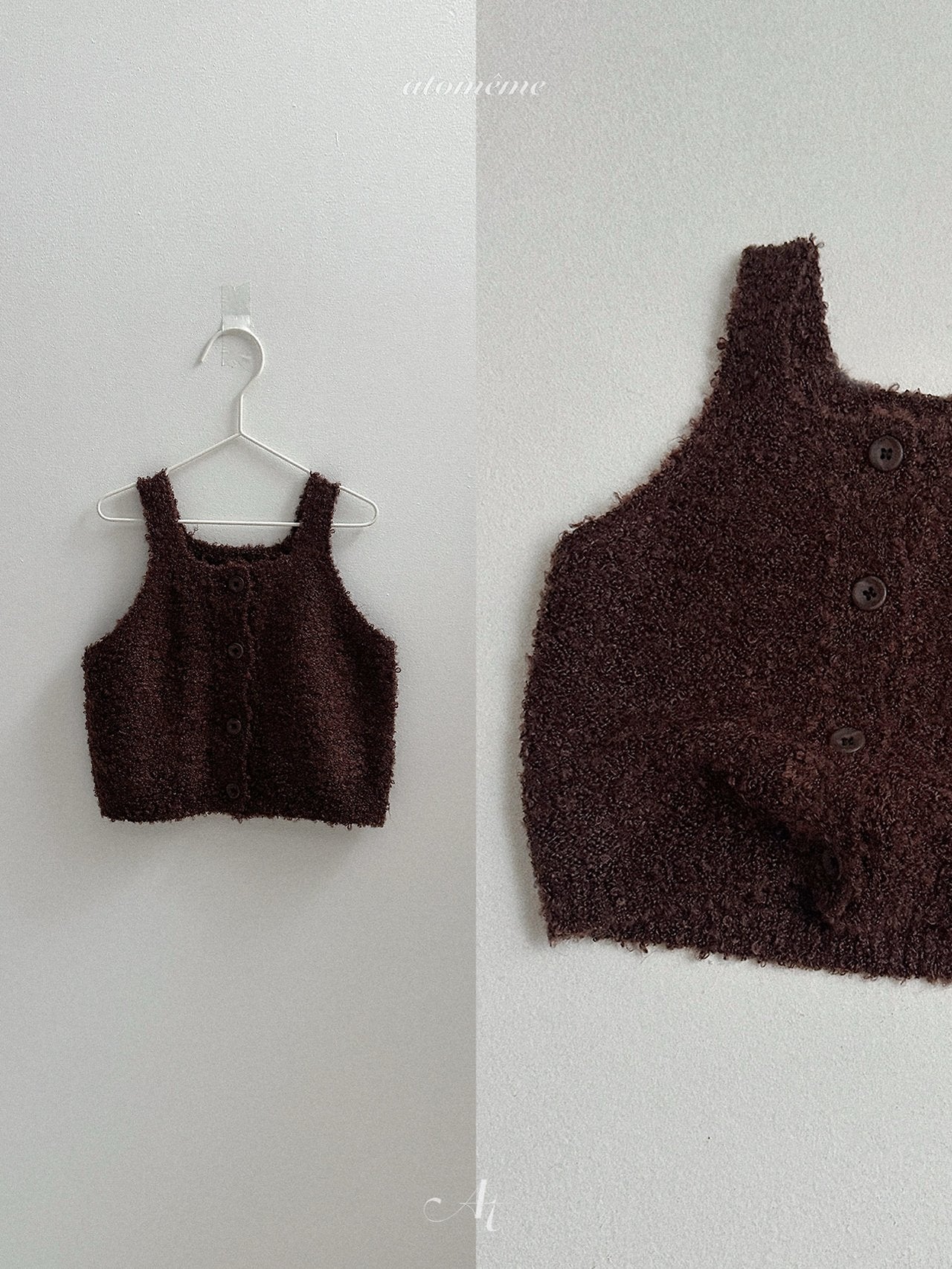 ［atomeme］Ecru Knit Bustier