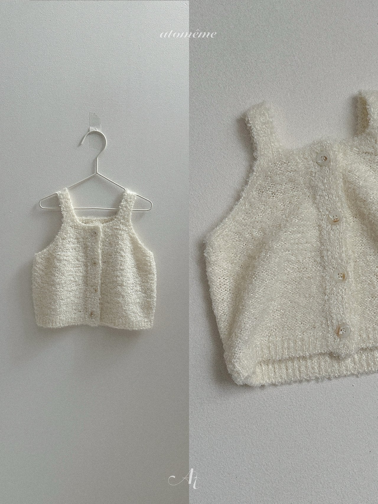 ［atomeme］Ecru Knit Bustier
