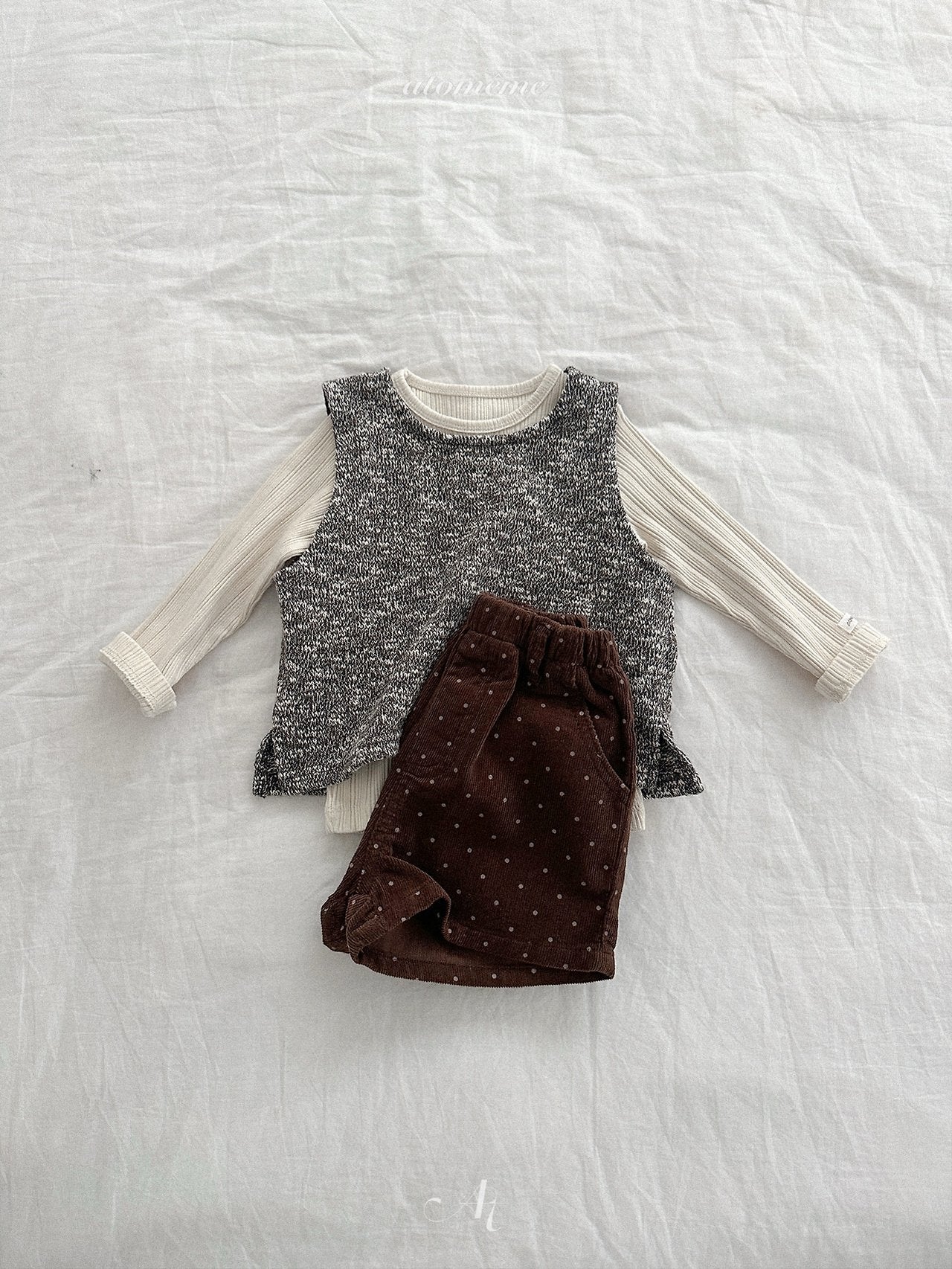 ［atomeme］Dot Corduroy Pants