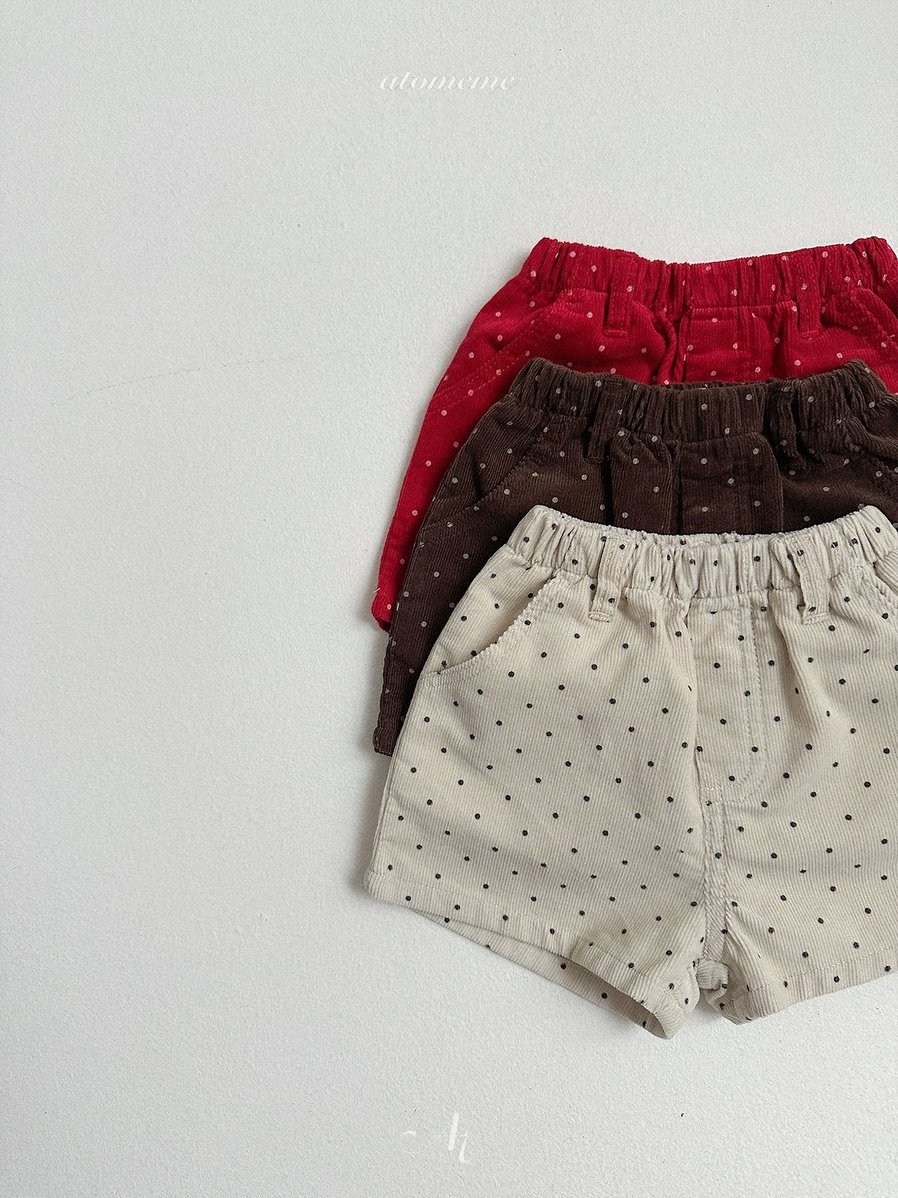 ［atomeme］Dot Corduroy Pants