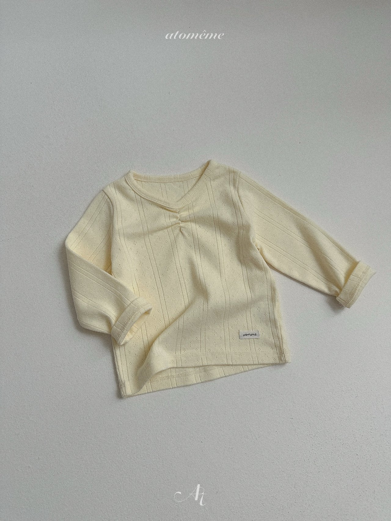 ［atomeme］Lily Shirring Tee