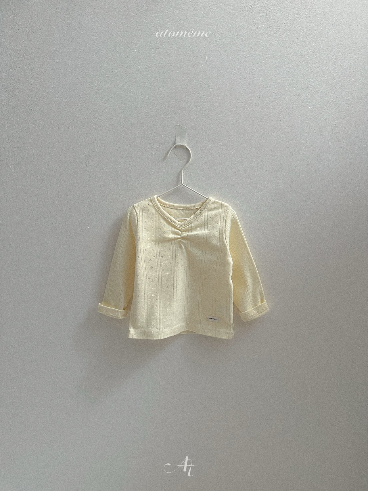 ［atomeme］Lily Shirring Tee