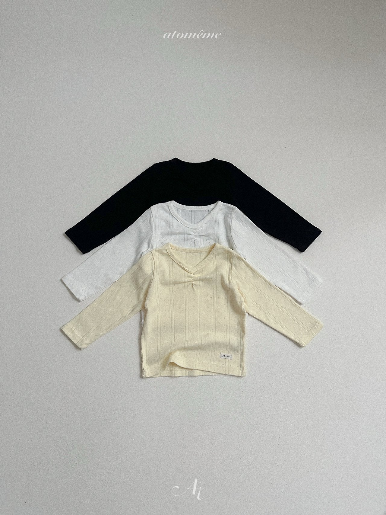 ［atomeme］Lily Shirring Tee