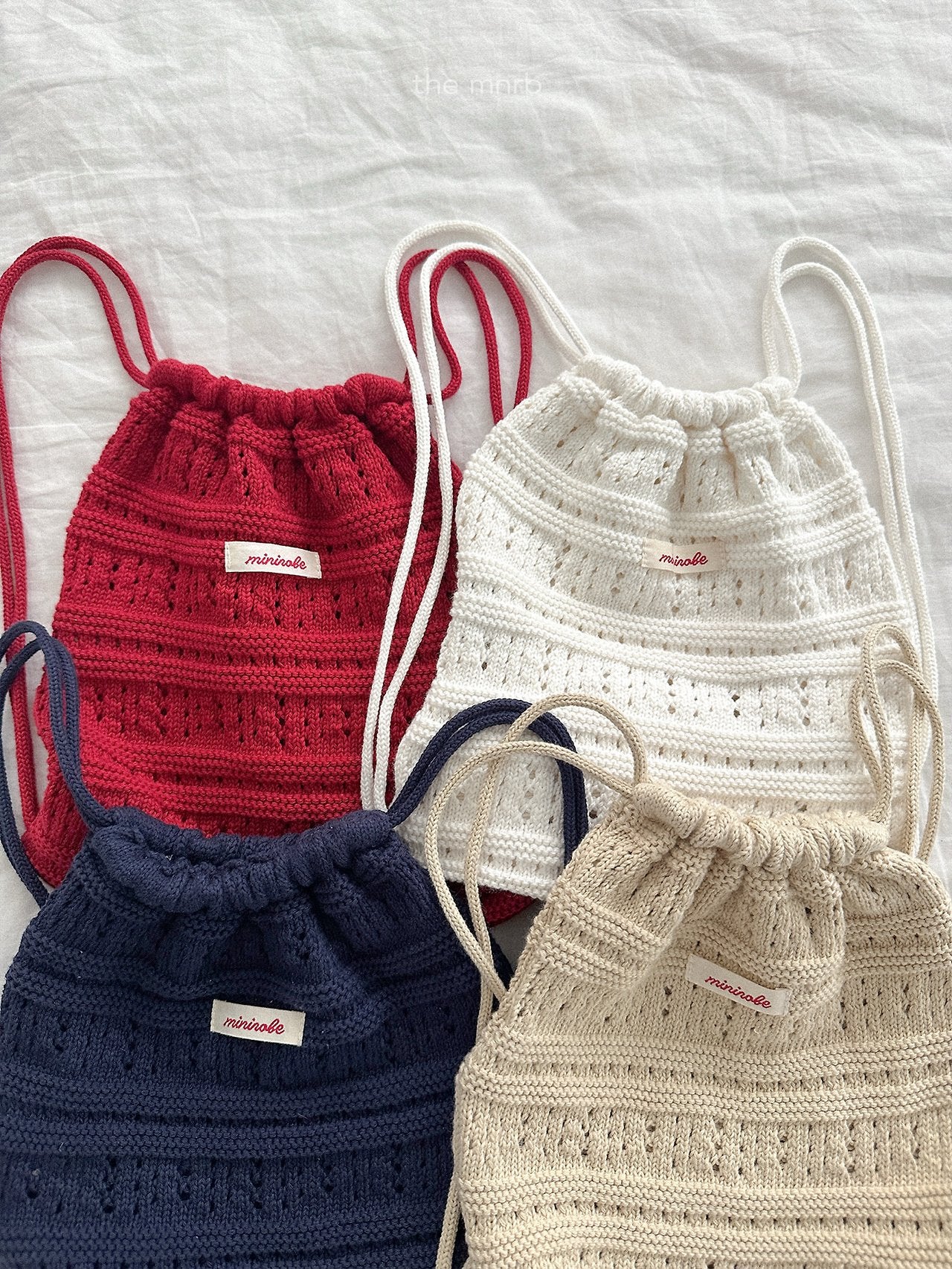 ［minirobe］Crochet Knit Bag