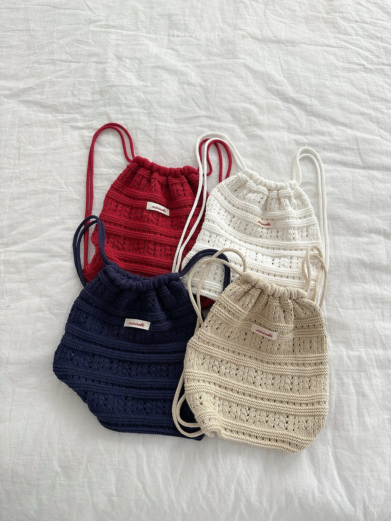 ［minirobe］Crochet Knit Bag