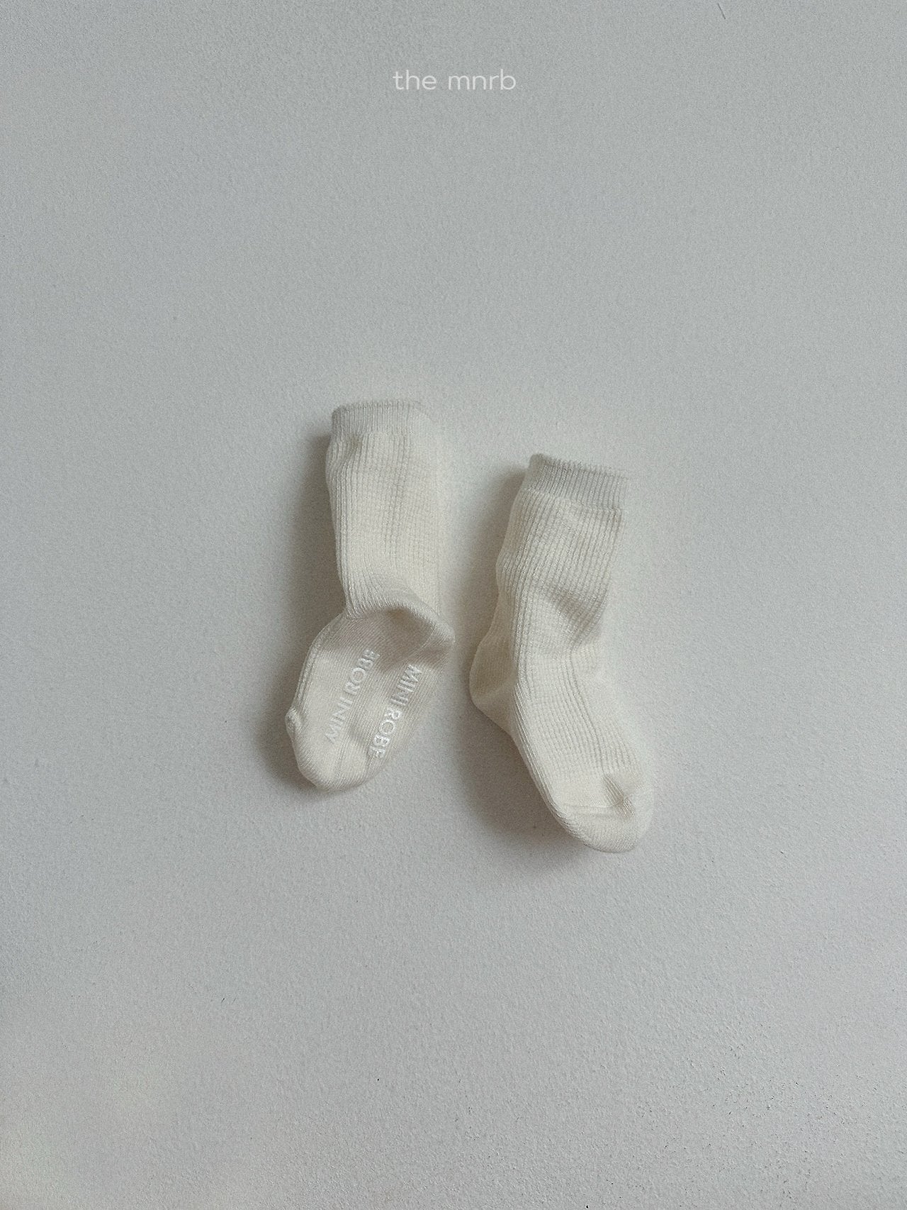 ［minirobe］Basic Waffle Socks