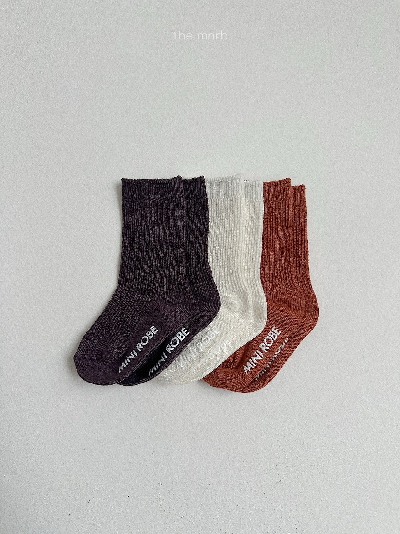 ［minirobe］Basic Waffle Socks