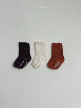 ［minirobe］Basic Waffle Socks