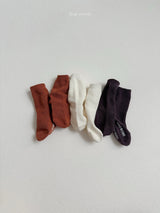 ［minirobe］Basic Waffle Socks
