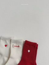 ［minirobe］Heart Logo Socks Set