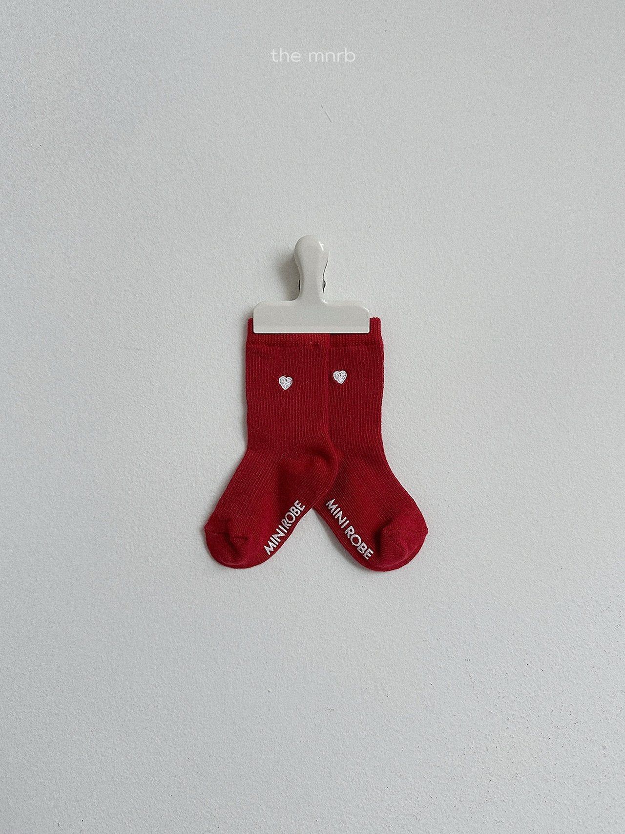 ［minirobe］Heart Logo Socks Set