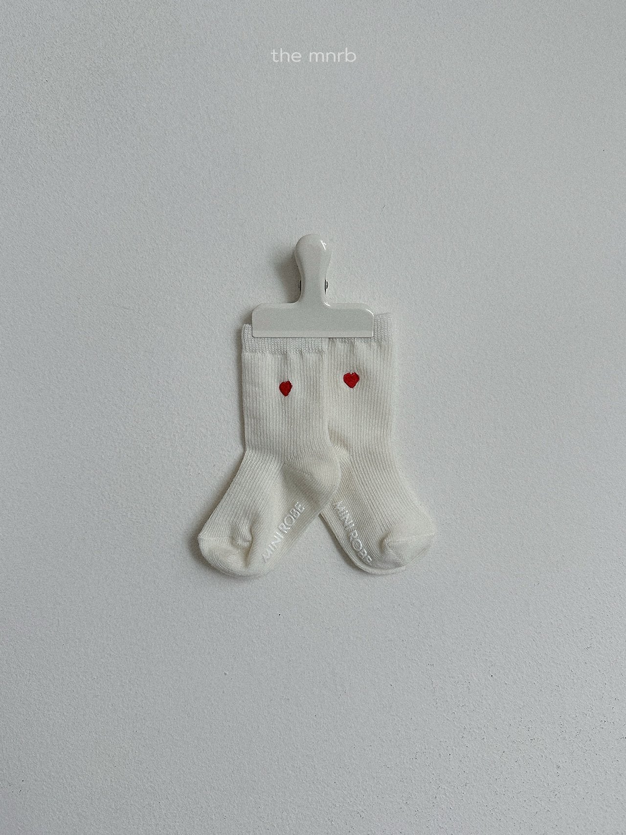 ［minirobe］Heart Logo Socks Set