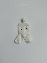 ［minirobe］Heart Logo Socks Set