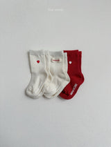 ［minirobe］Heart Logo Socks Set