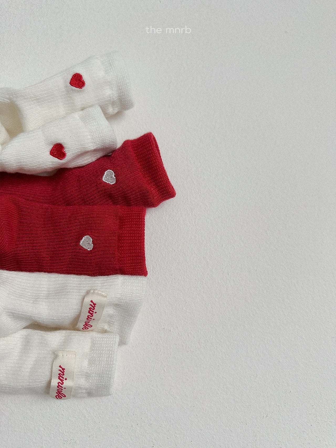 ［minirobe］Heart Logo Socks Set