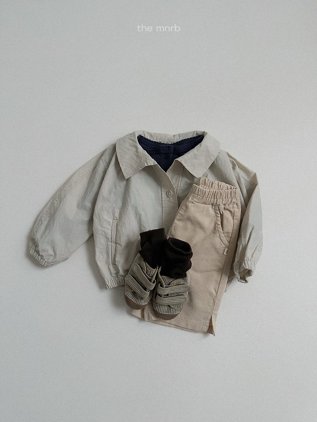 ［minirobe］Ruffle Short Trench