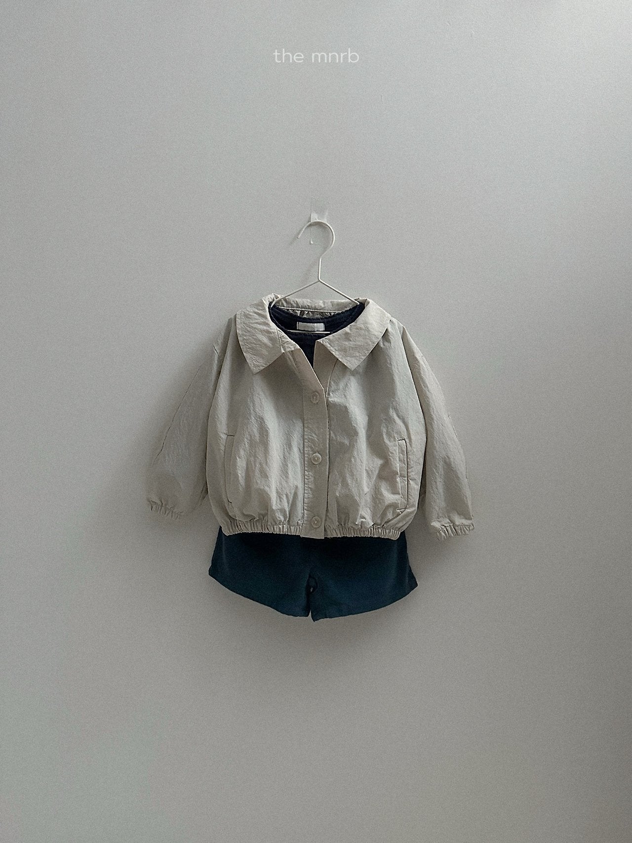 ［minirobe］Ruffle Short Trench