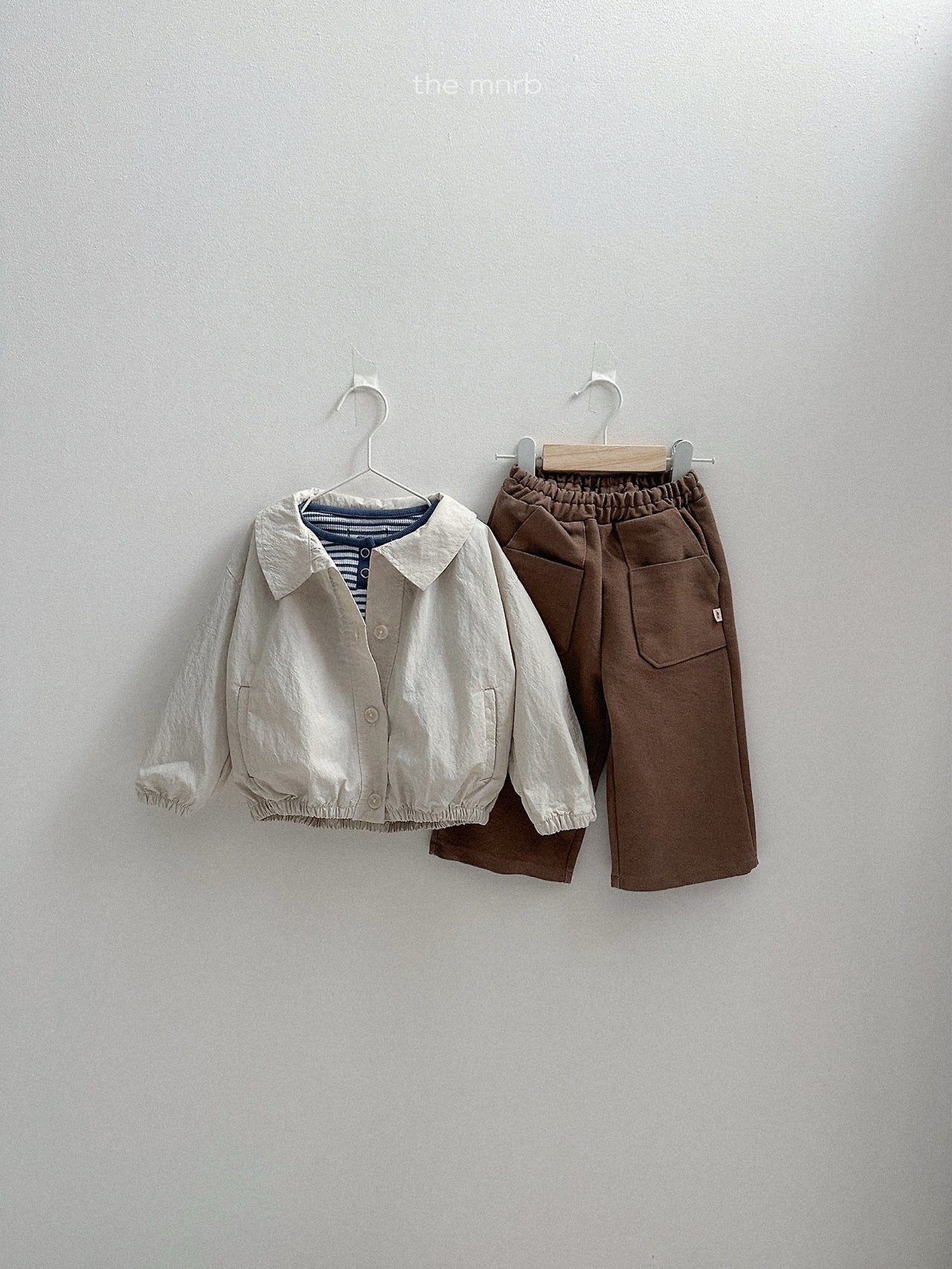 ［minirobe］Ruffle Short Trench