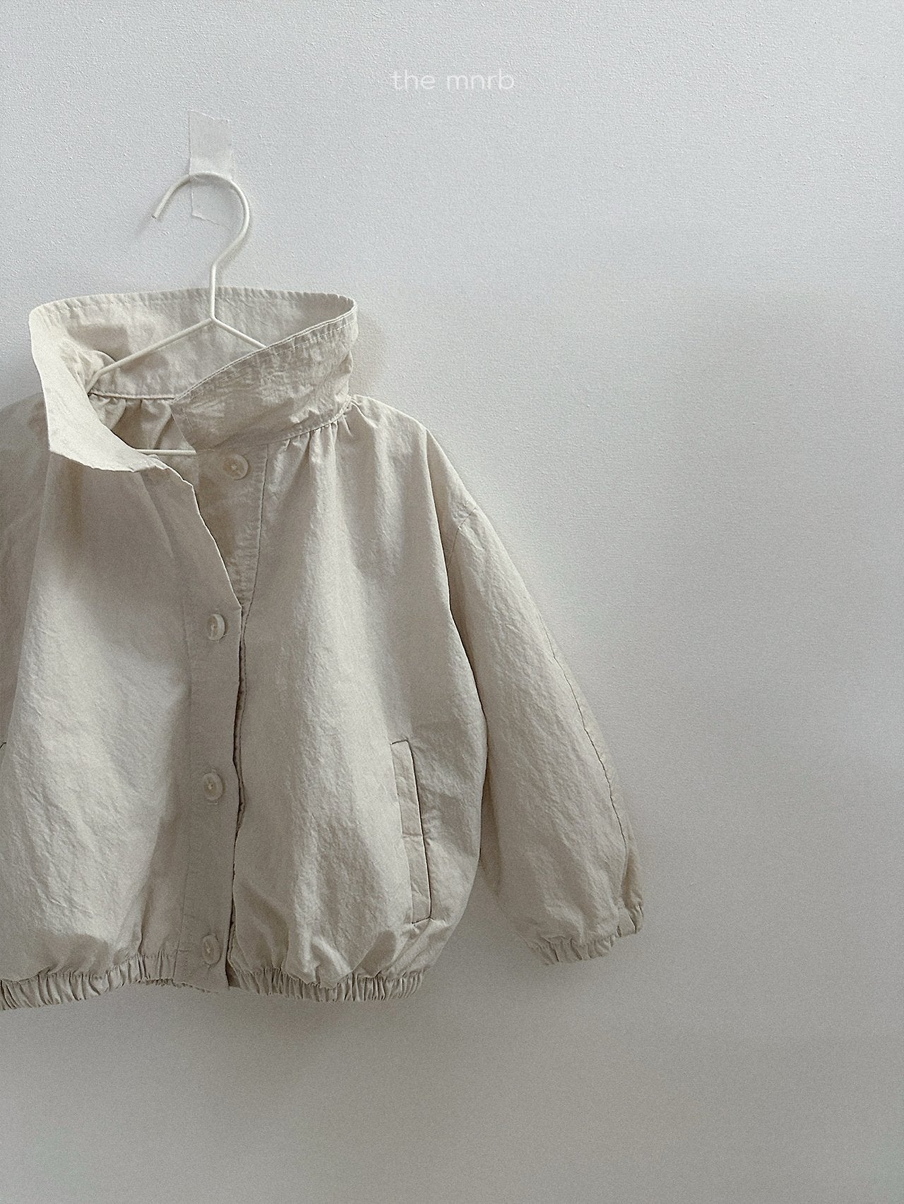 ［minirobe］Ruffle Short Trench