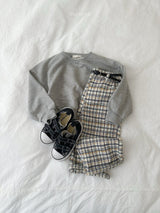 ［minirobe］Adele Check Pants