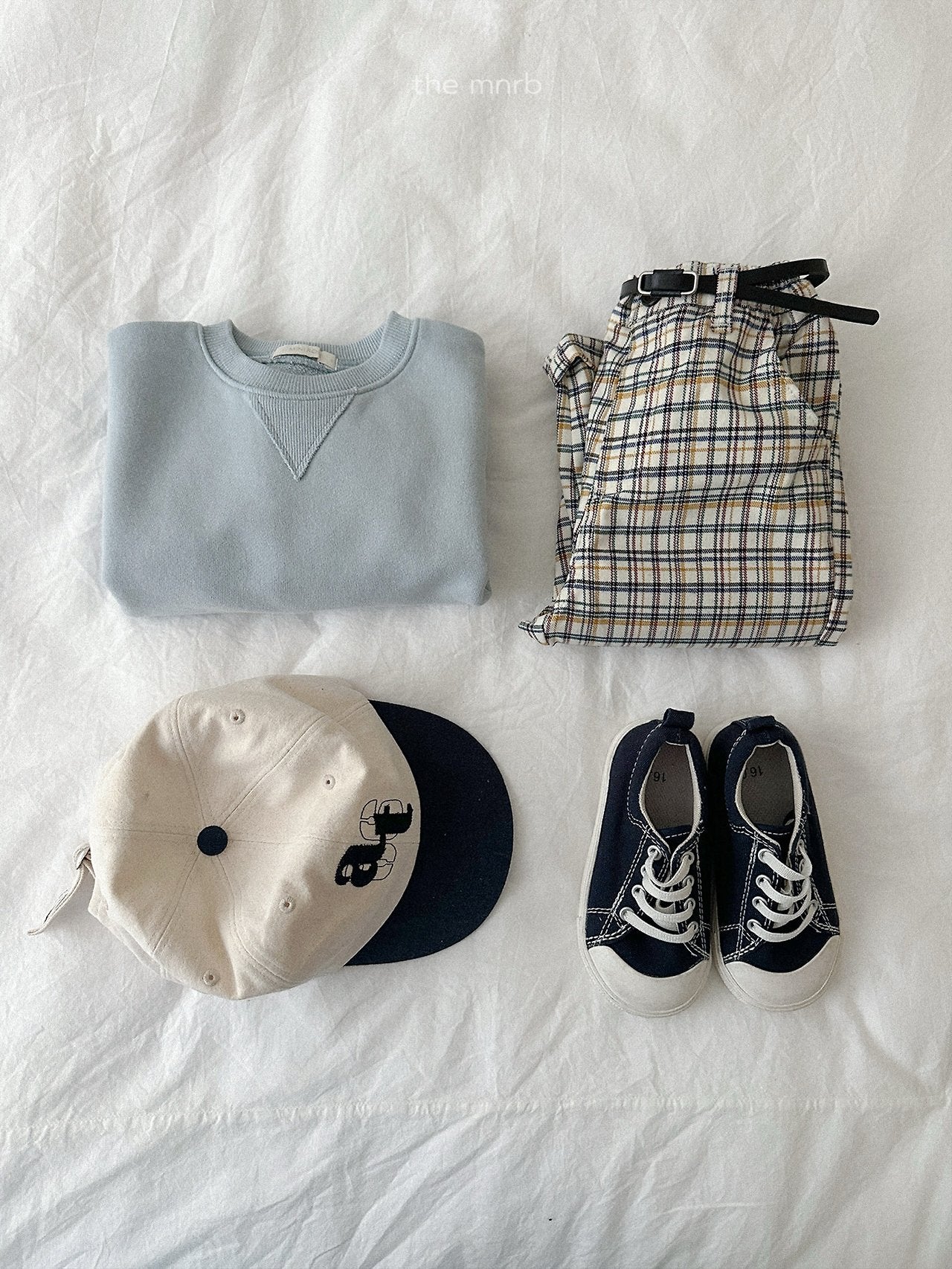 ［minirobe］Adele Check Pants