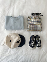 ［minirobe］Adele Check Pants