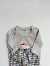 ［minirobe］Adele Check Pants