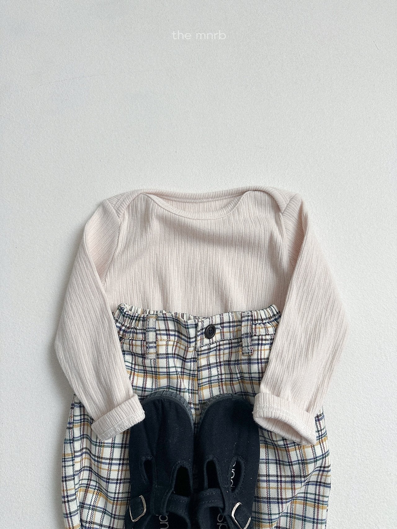 ［minirobe］Adele Check Pants