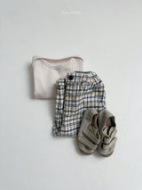 ［minirobe］Adele Check Pants