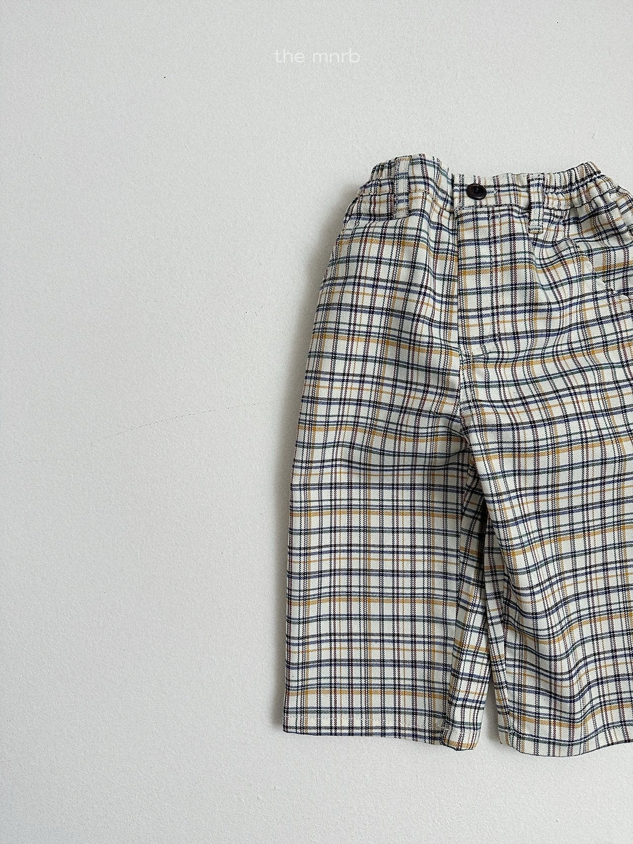 ［minirobe］Adele Check Pants