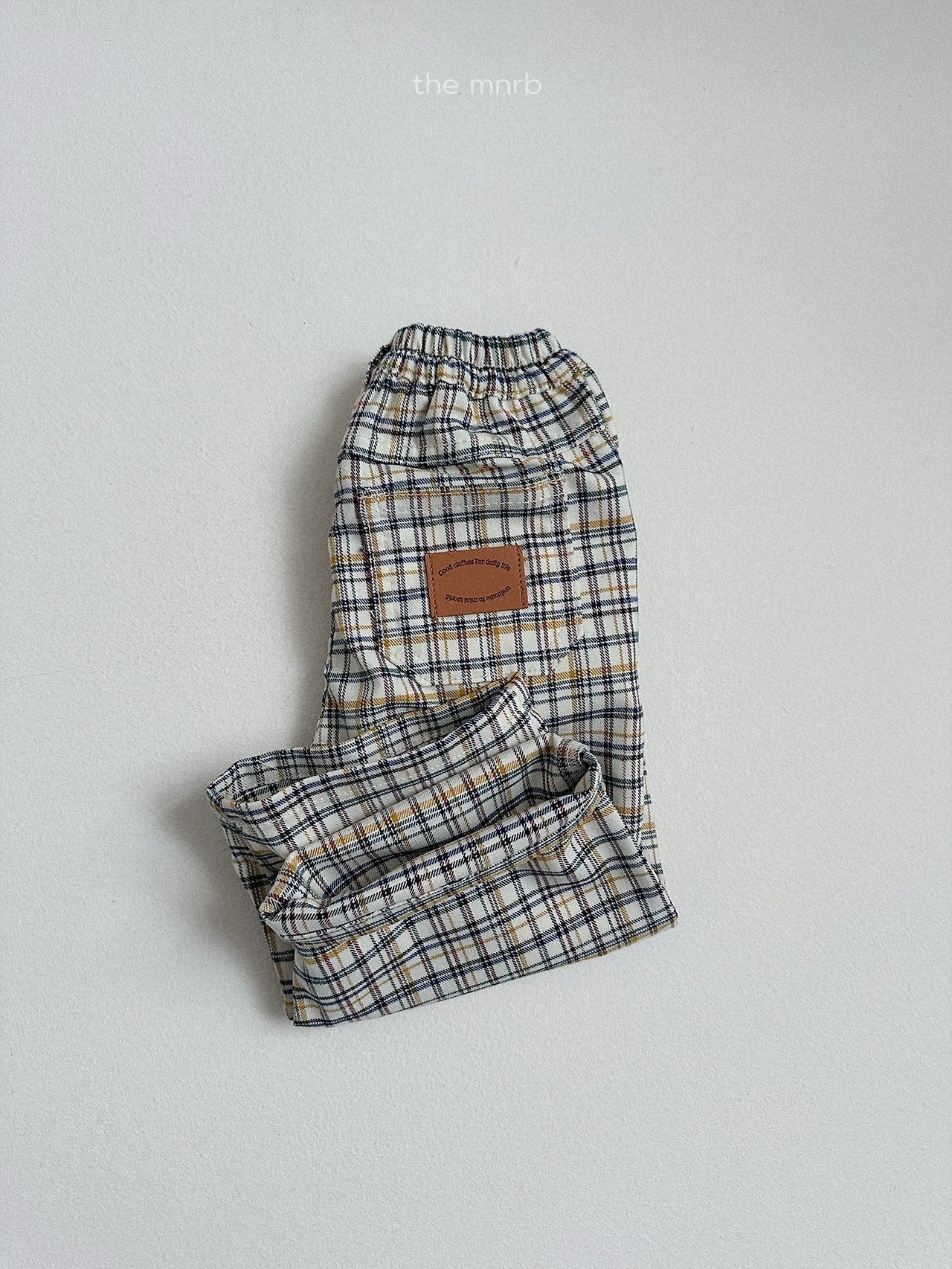 ［minirobe］Adele Check Pants
