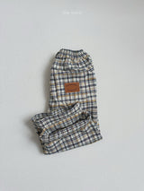 ［minirobe］Adele Check Pants