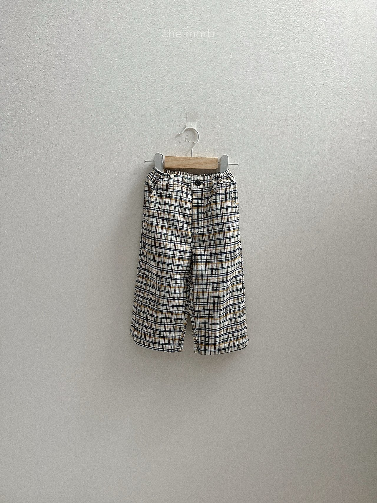 ［minirobe］Adele Check Pants