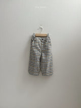 ［minirobe］Adele Check Pants
