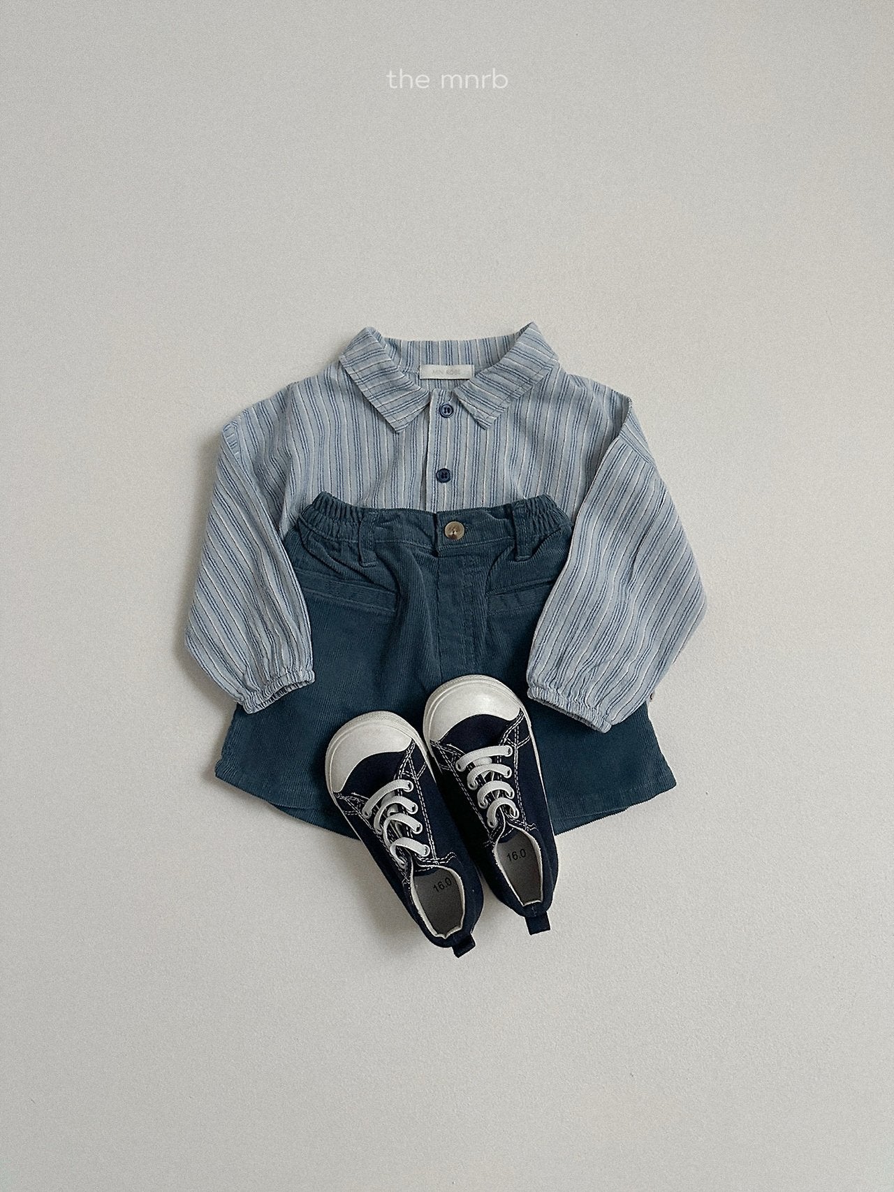 ［minirobe］Woody Stripe Shirt