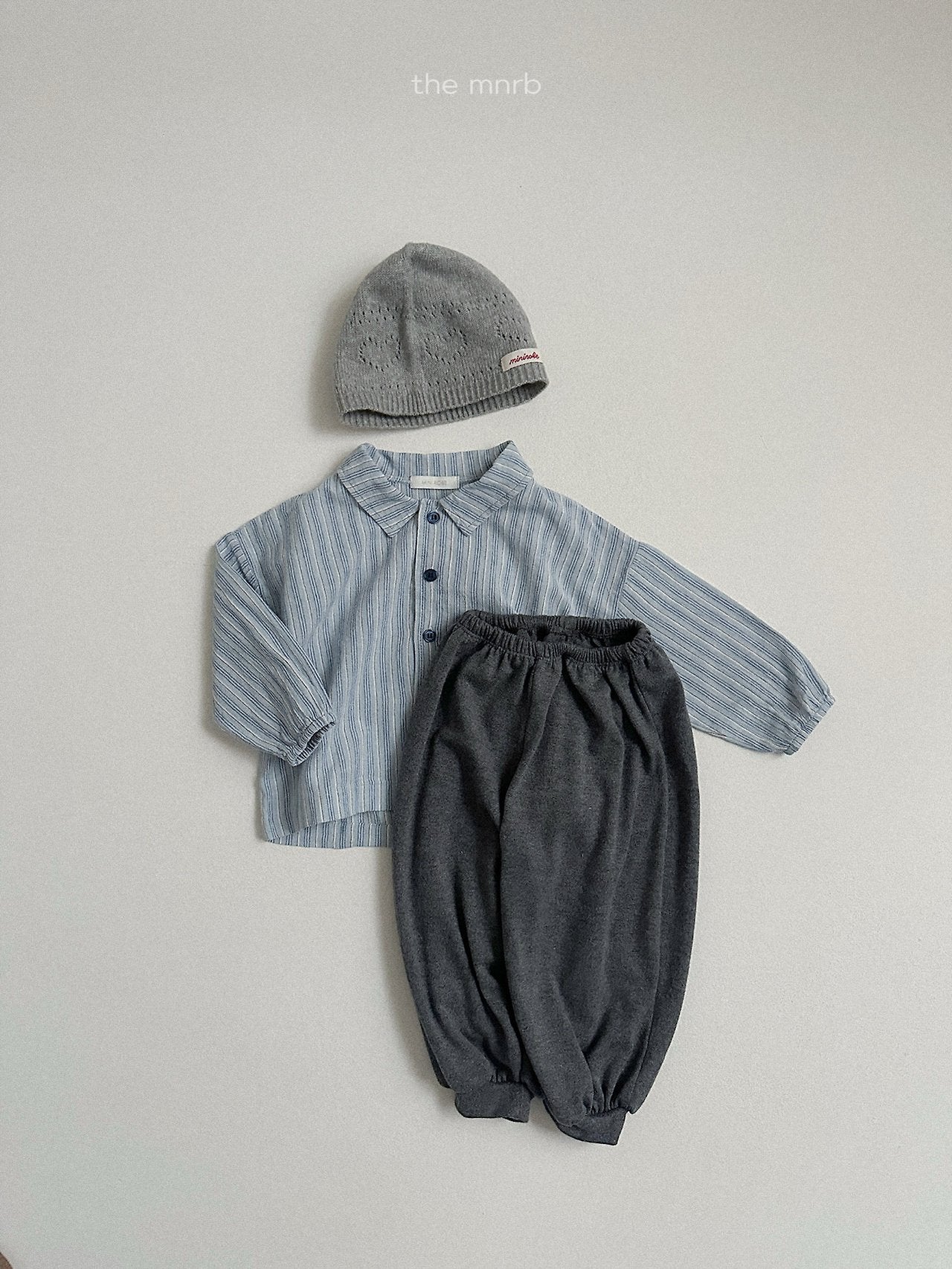 ［minirobe］Woody Stripe Shirt