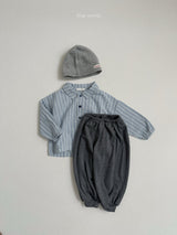 ［minirobe］Woody Stripe Shirt