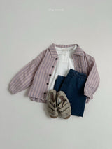 ［minirobe］Woody Stripe Shirt