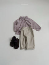 ［minirobe］Woody Stripe Shirt