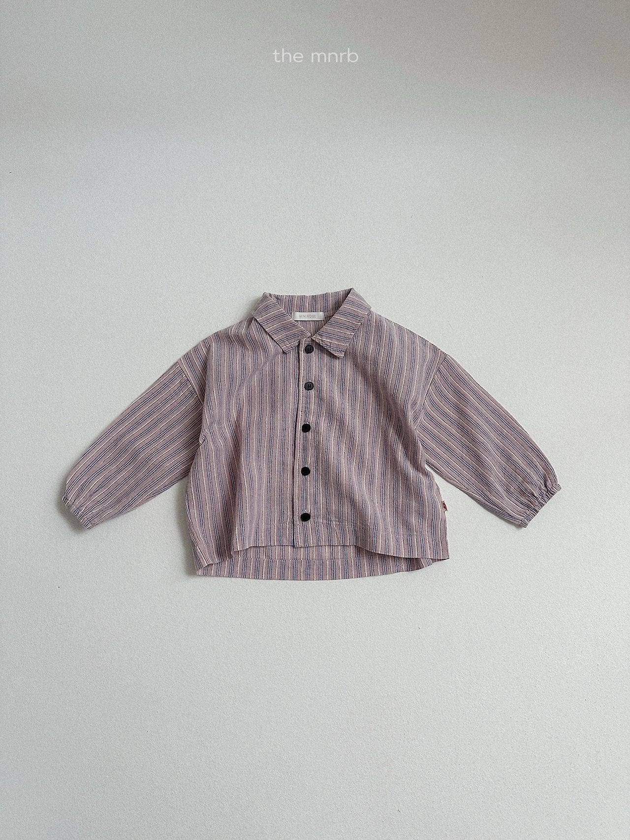 ［minirobe］Woody Stripe Shirt