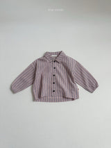 ［minirobe］Woody Stripe Shirt