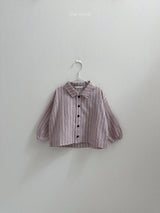 ［minirobe］Woody Stripe Shirt