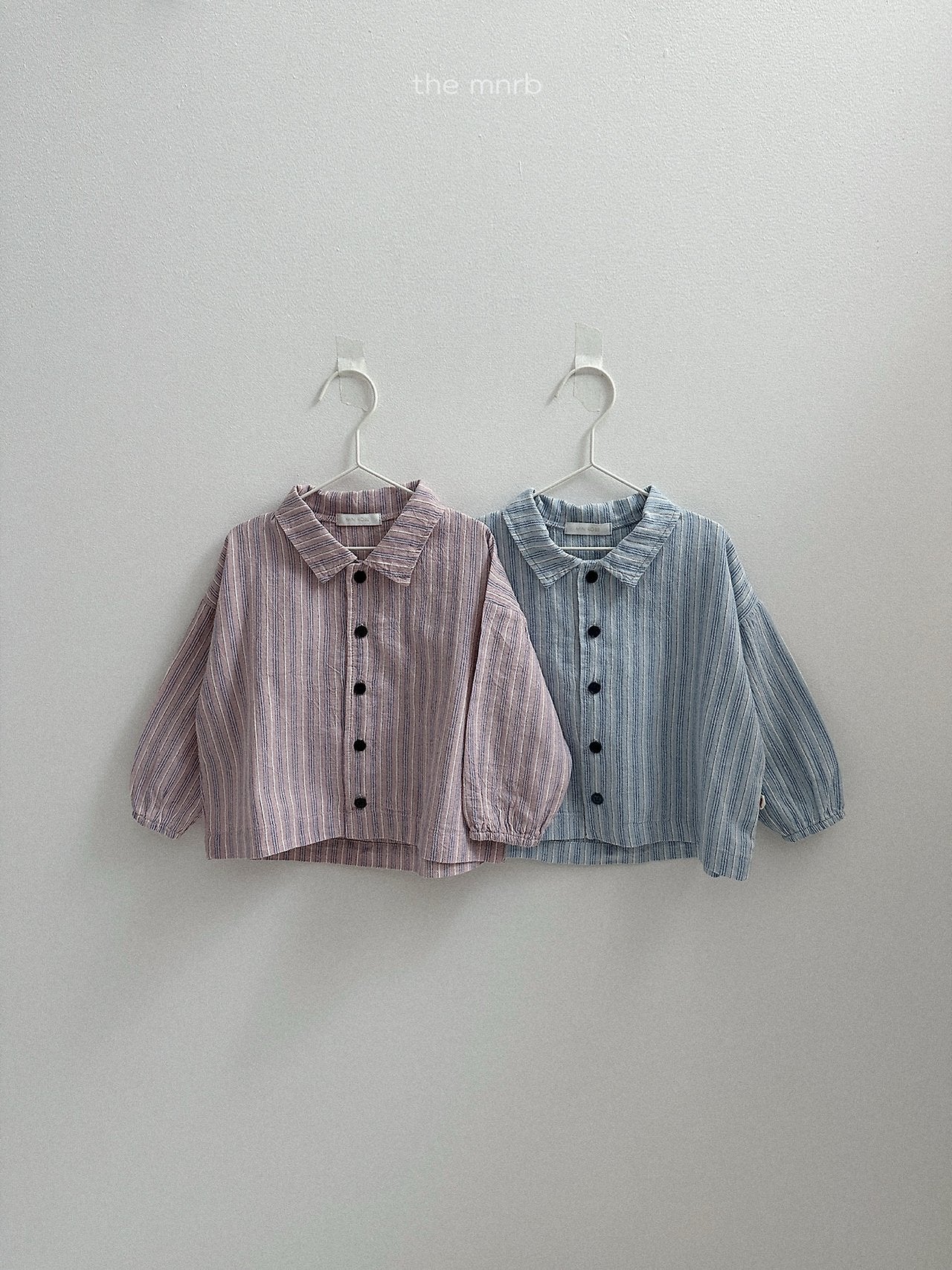 ［minirobe］Woody Stripe Shirt