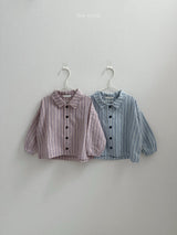［minirobe］Woody Stripe Shirt