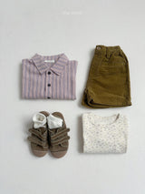 ［minirobe］Cotton Eyelet Flower Tee