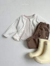［minirobe］Cotton Eyelet Flower Tee