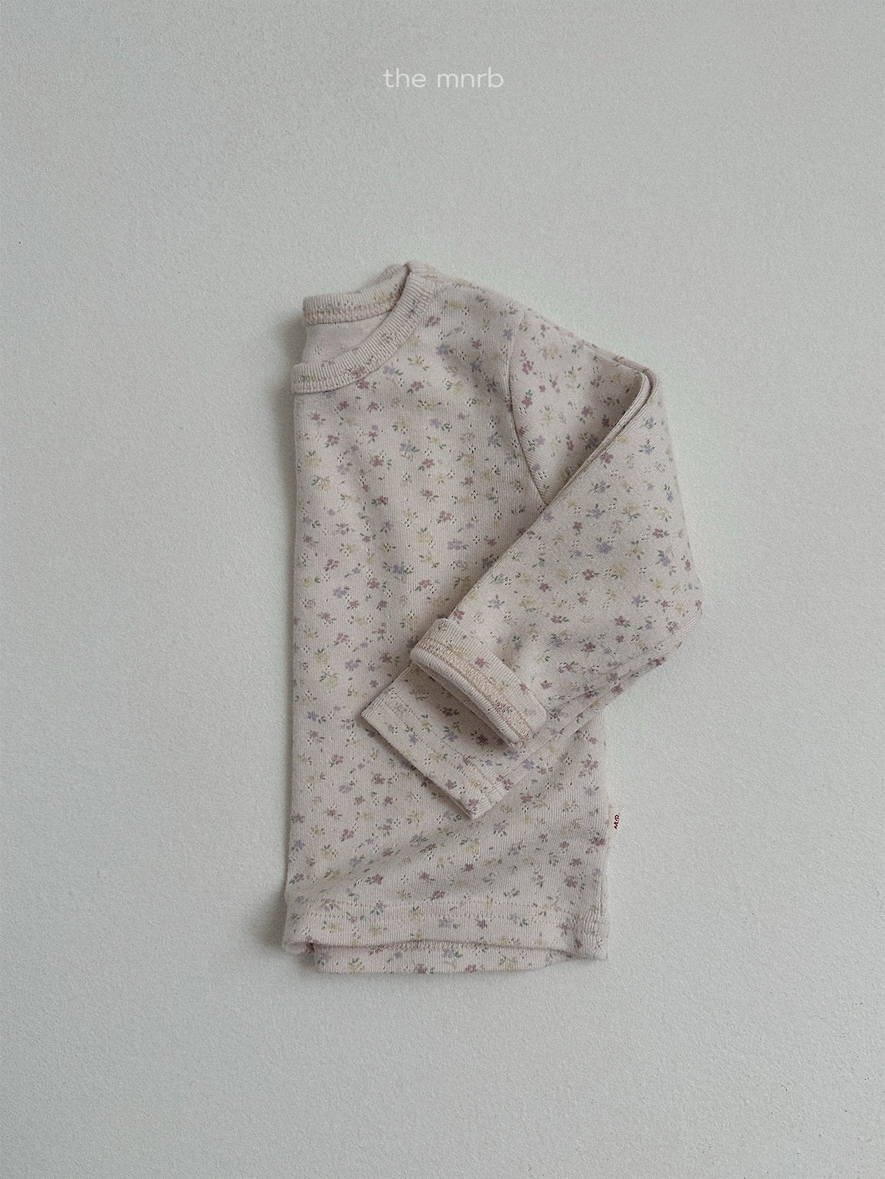 ［minirobe］Cotton Eyelet Flower Tee