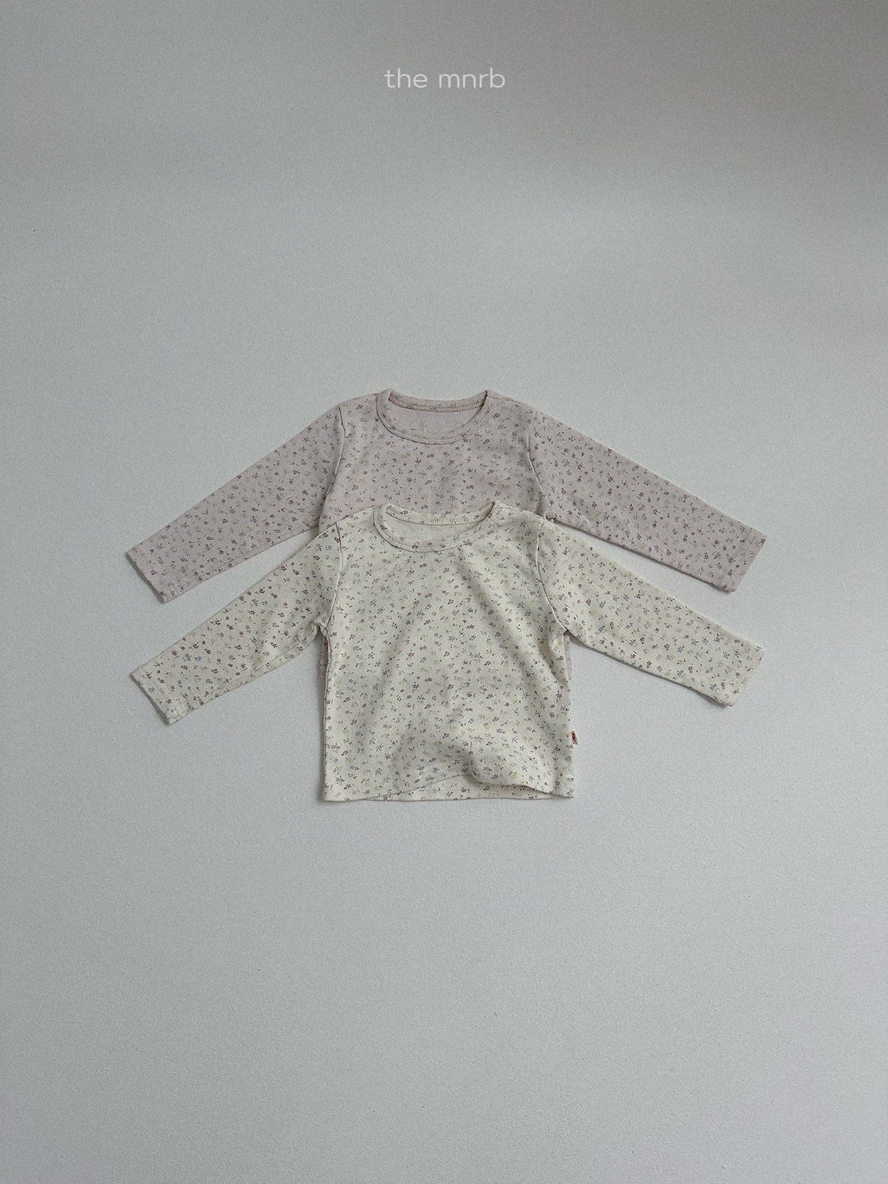 ［minirobe］Cotton Eyelet Flower Tee